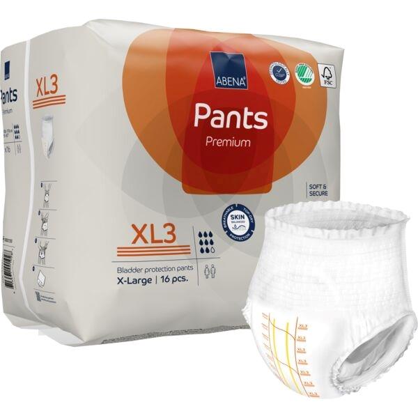 ABENA Pants XL3 – 16 Unités | Culotte Pull-Up Jetable Adulte Premium | Protection Discrète Taille Extra Large